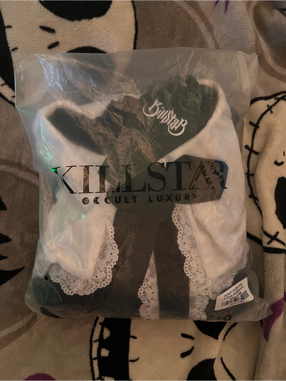 Killstar Infinity Coven Mini Dress in Black and White - Large - Picture 6 of 7